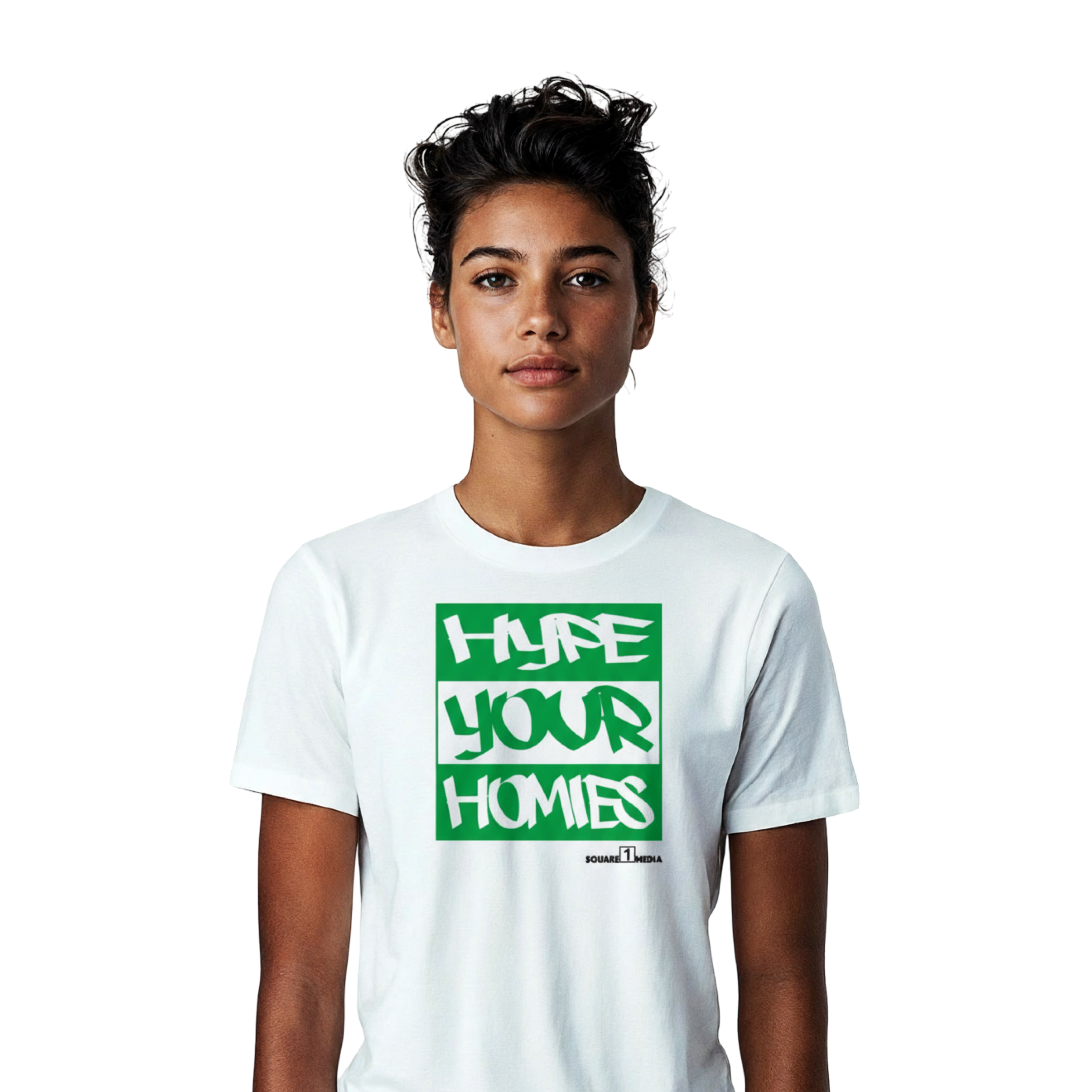 Hype your Homies (White / Green) - Unisex classic tee