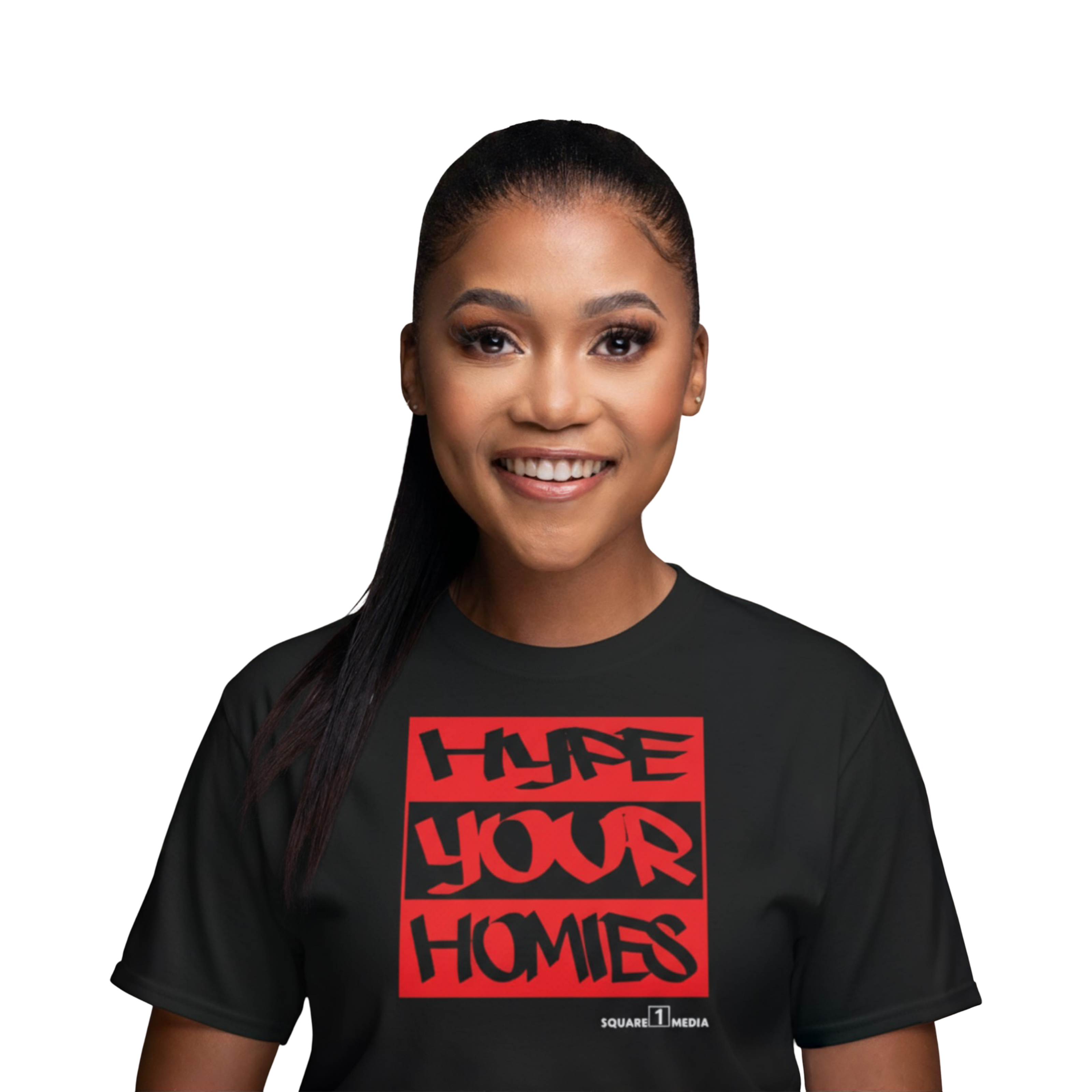 Hype your Homies (Black / Red) - Unisex classic tee